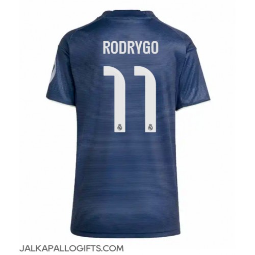 Real Madrid Rodrygo Goes #11 Vieraspaita Naiset 2025-26 Lyhythihainen